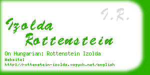 izolda rottenstein business card